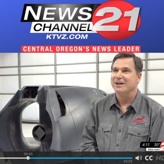IN THE PRESS HEADER (1) News Channel 21 logo with Sam Bousefield with switchblade