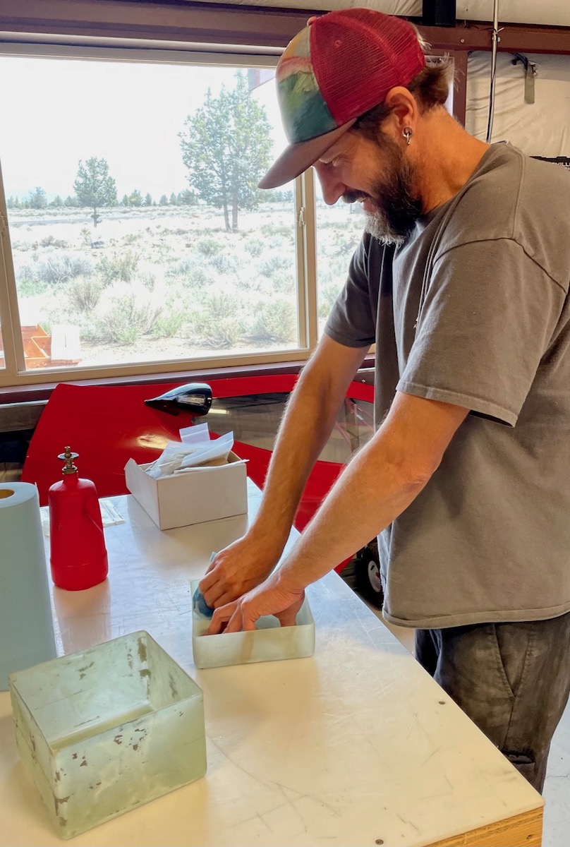 engineer building a battery box