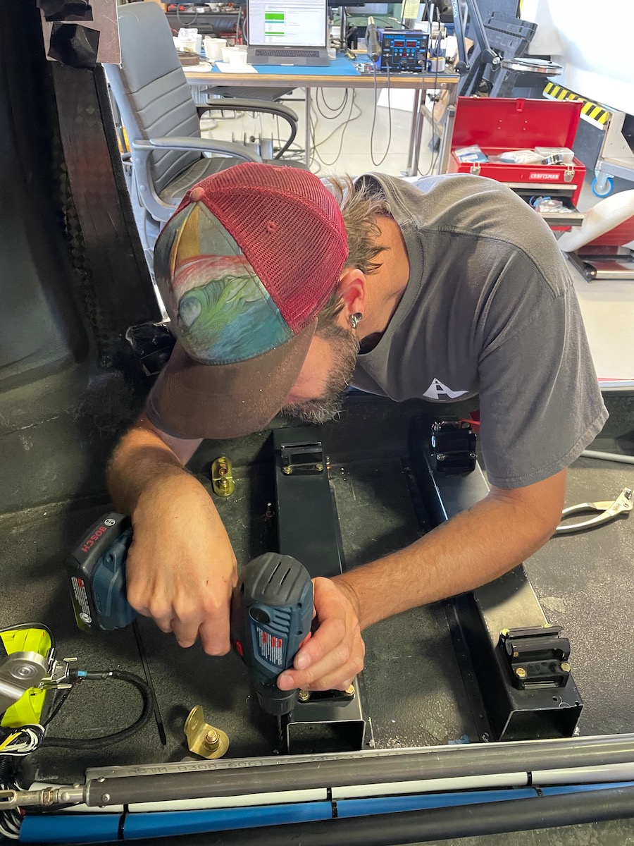 Drilling hardpoints 6.02.21 person drilling hard points