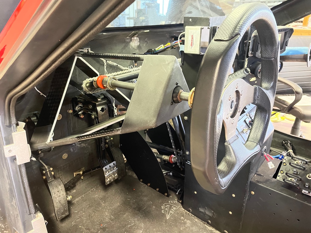 carbon steering installed