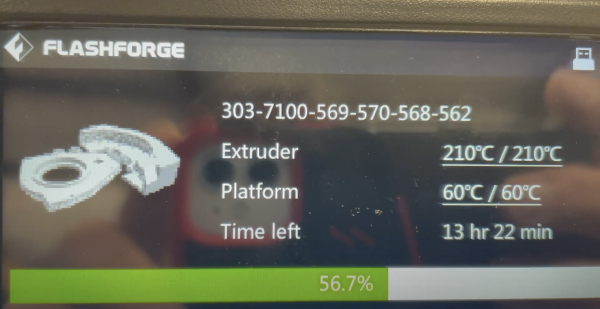 Flashforge 3D Printer 2021-10-14