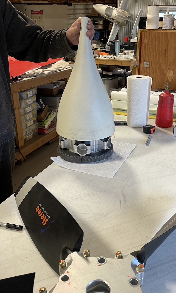 prop cone on hub 10.26.21 prop cone on hub