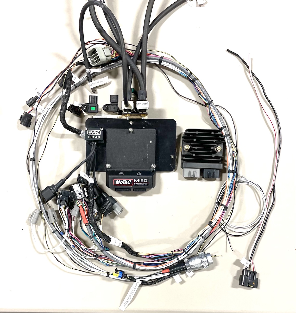 engine wiring harness wreath 11.29.21 engine wiring harness laid out in a wreath pattern