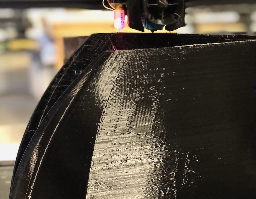 3D PRINTING A MOLD FOR THE CARBON FIBER ROOF SCOOP – February 17, 2022