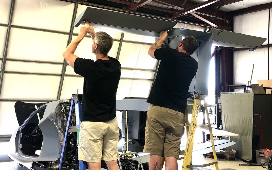 FINAL INSTALL OF SWITCHBLADE TAIL ELEVATORS – July 11, 2022